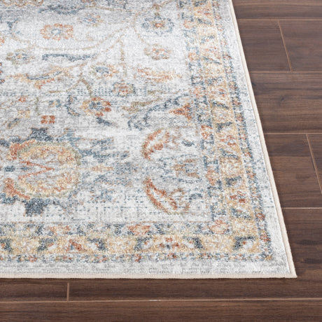 Esther Machine Washable Oriental Boho Grey/Oatmeal Rug - Image 5