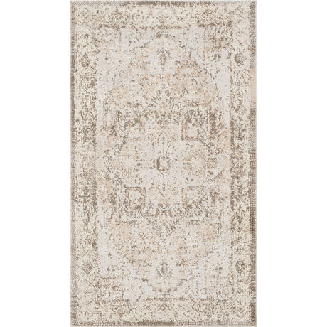 Vivian Machine Washable Oriental Boho Clay/Dark Brown Rug - Image 1