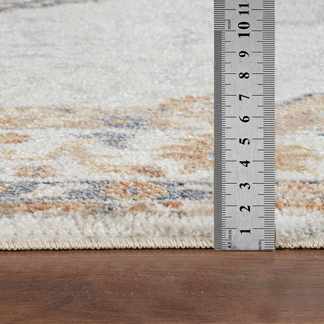 Deepika Machine Washable Oriental Boho Grey/Brown Rug - Image 7