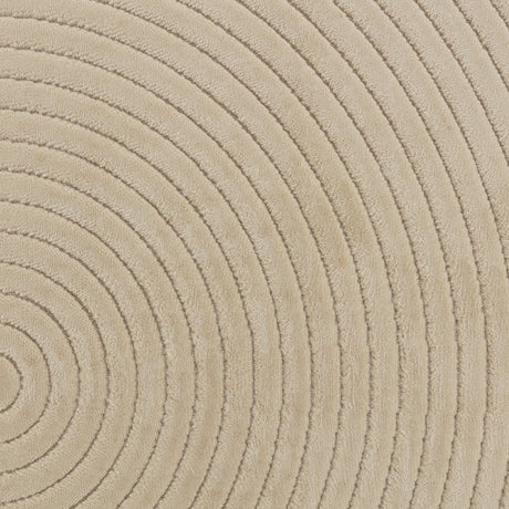 Emiko In- & Outdoor 3D High & Low Pile Textured Beige Rug - Image 8