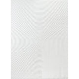 Emiko In- & Outdoor 3D High & Low Pile Textured White Rug