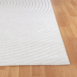 Emiko In- & Outdoor 3D High & Low Pile Textured White Rug - Image 5