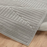 Mitsuko In- & Outdoor 3D High & Low Pile Textured Grey Rug