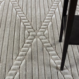 Mitsuko In- & Outdoor 3D High & Low Pile Textured Grey Rug