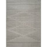 Mitsuko In- & Outdoor 3D High & Low Pile Textured Grey Rug