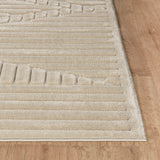 Mitsuko In- & Outdoor 3D High & Low Pile Textured Beige Rug