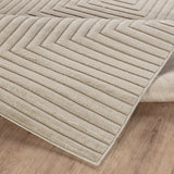 Naoko In- & Outdoor 3D High & Low Pile Textured Beige Rug