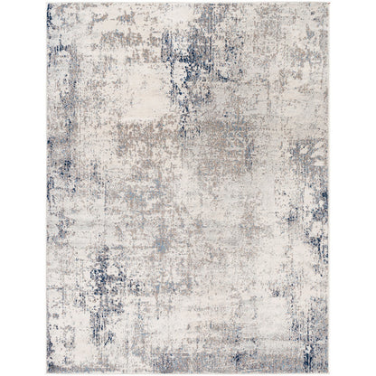 LOPIKA Abstract Modern Marble Grey Area Rug Flat