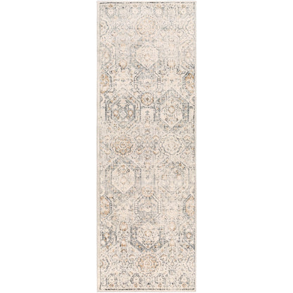 LOTUS Vintage Traditional Oriental Boho Tan/Ivory Area Rug Flat
