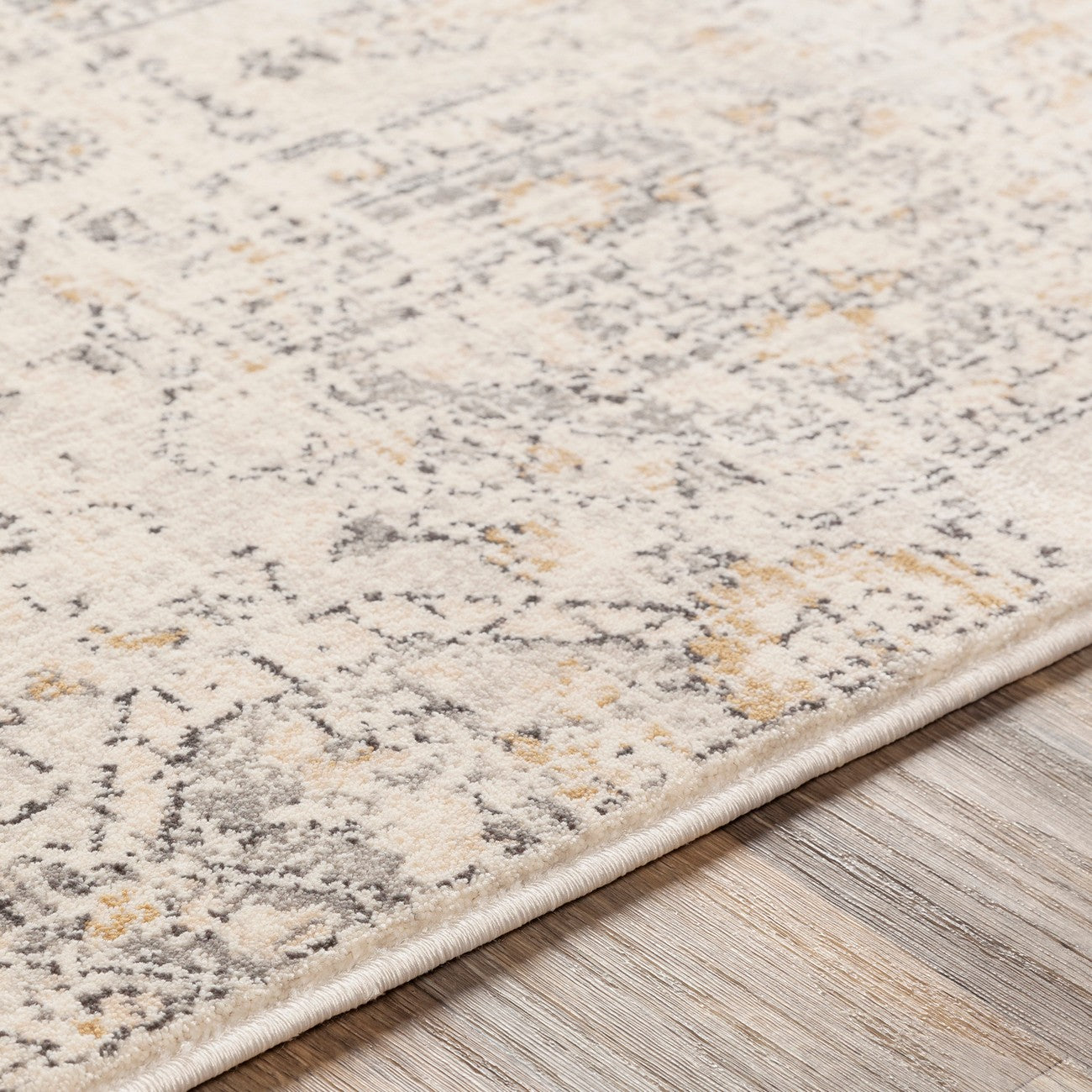 LOTUS Vintage Traditional Oriental Boho Tan/Ivory Area Rug Texture