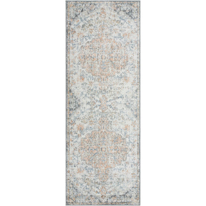 LOU Vintage Oriental Boho Amber Area Rug Flat