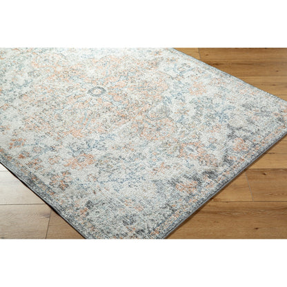 LOU Vintage Oriental Boho Amber Area Rug Corner