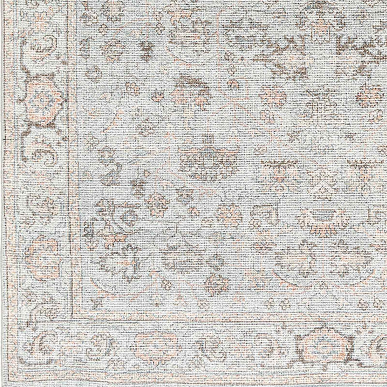 LOUISA Our PNW Home x Livabliss Vintage Oriental Boho Grey/Tan Area Rug Swatch