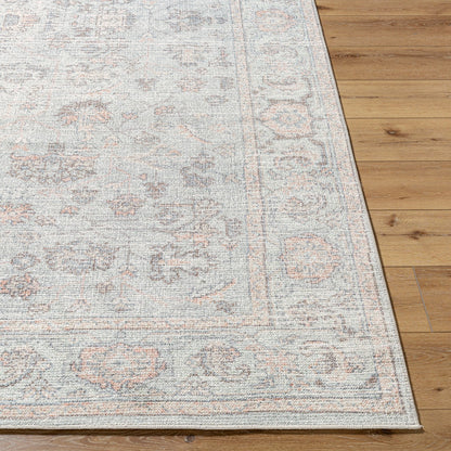 LOUISA Our PNW Home x Livabliss Vintage Oriental Boho Grey/Tan Area Rug Front