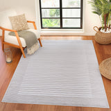Kaysa Scandi Modern Beige/White Striped Rug