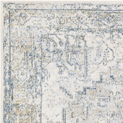 VIVIAN RIDGE Machine Washable Traditional Boho Taupe Area Rug Zoom