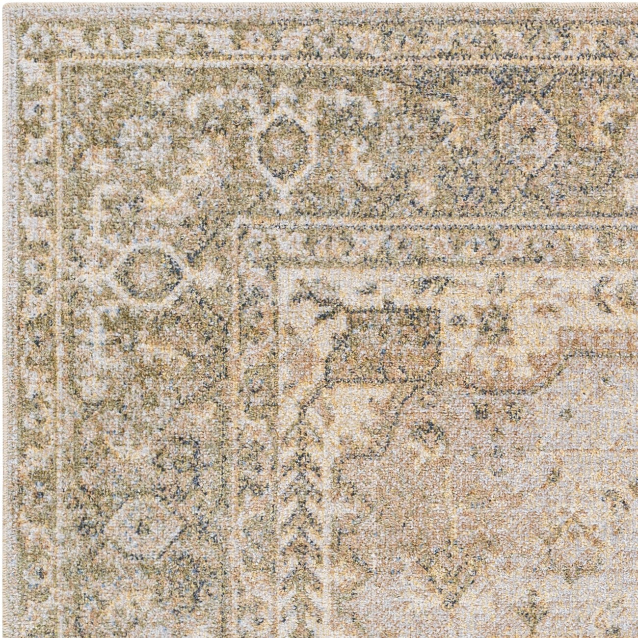 BOKA Machine Washable Traditional Boho Camel Area Rug Zoom