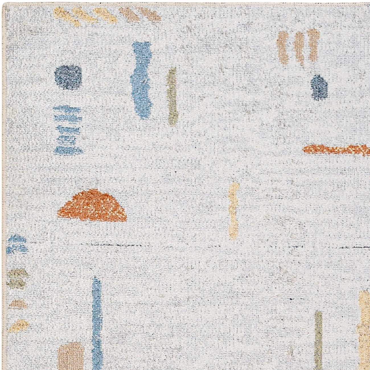 AMELIA Machine Washable Modern Beige Area Rug Zoom