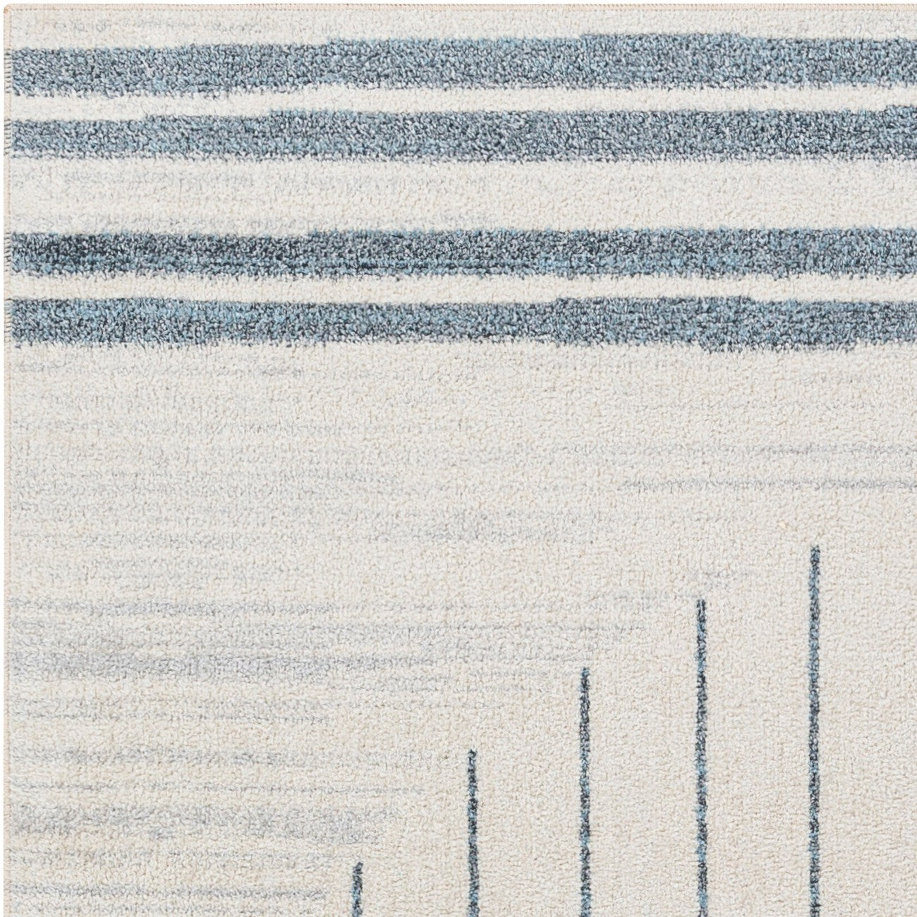 ENSO FALLS Machine Washable Geometric Beige Area Rug Zoom