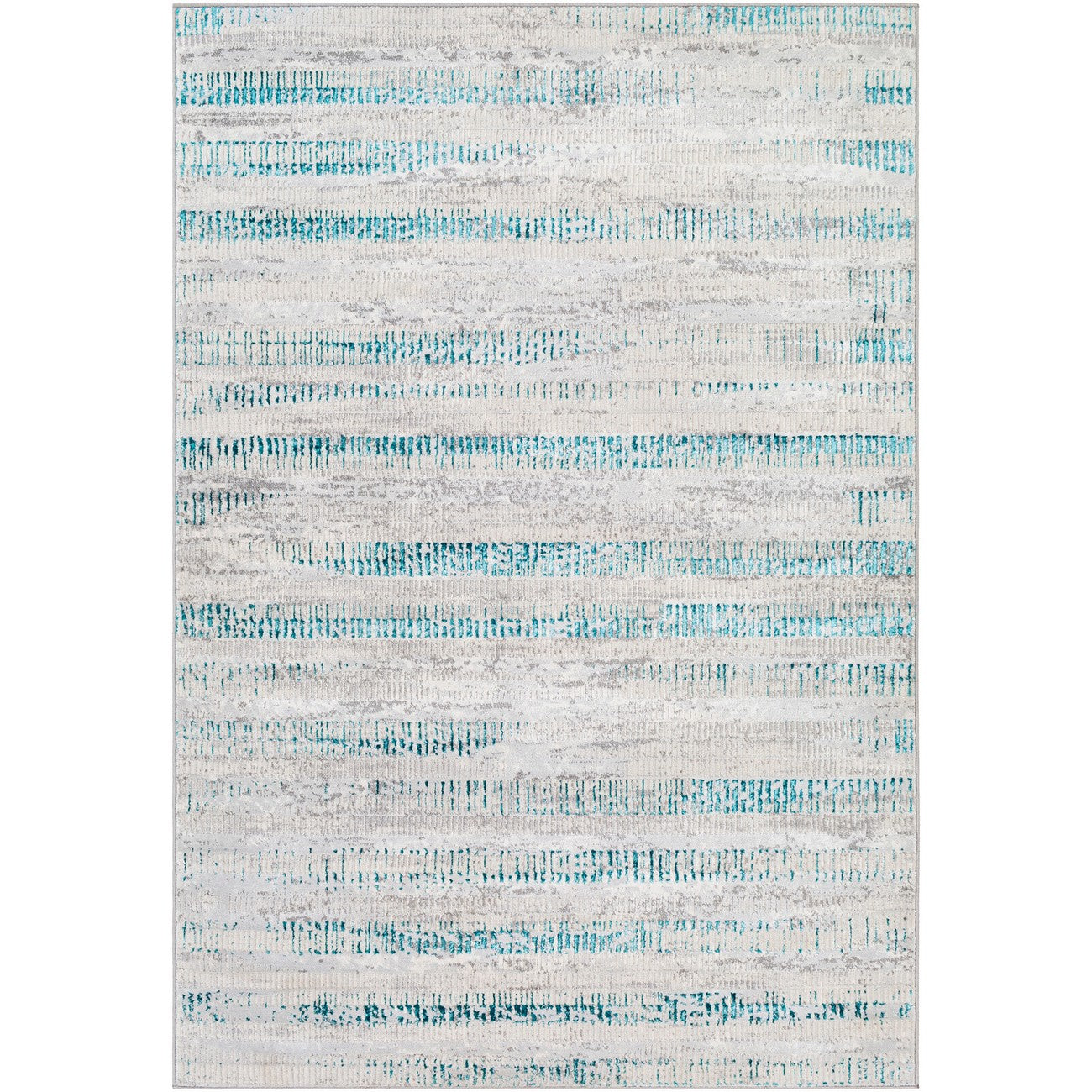 MAEVA Scandi Modern Teal Area Rug Flat