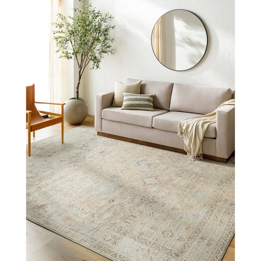 MAHI Becki Owens x Livabliss Vintage Traditional Oriental Boho Medium Brown Area Rug Roomscene