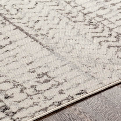 MAKIKI Scandi Global Light Grey Area Rug Texture