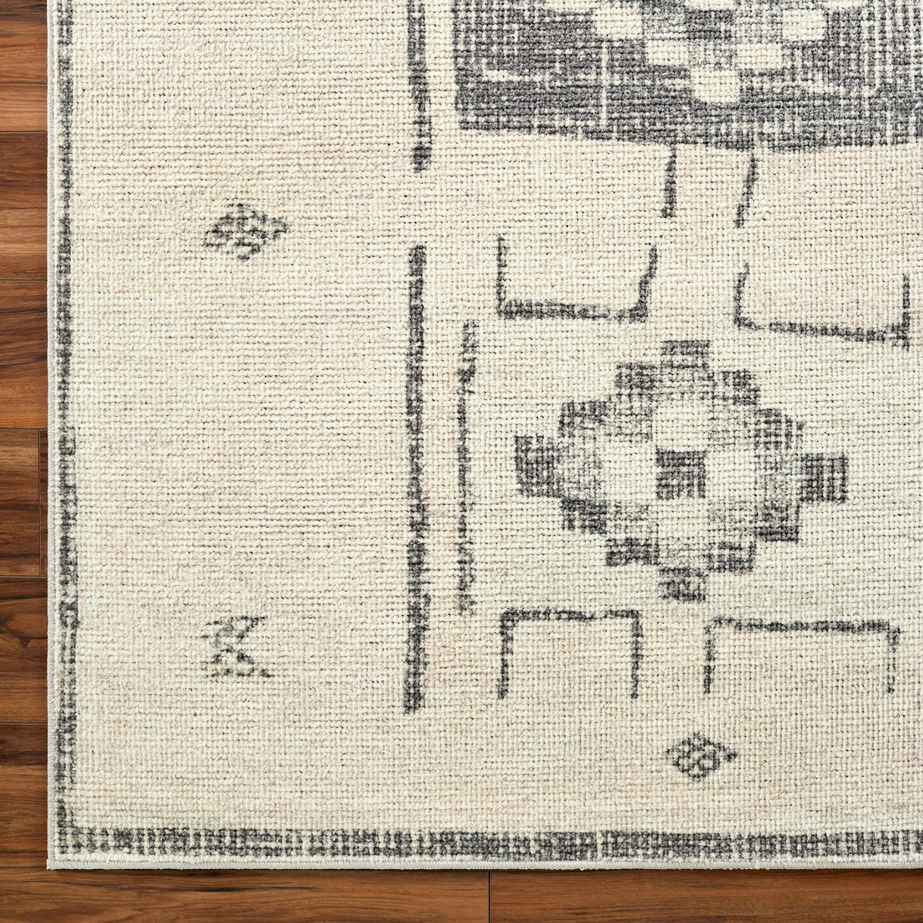 MAMTA Becki Owens x Livabliss Global Berber Charcoal/Beige Area Rug Overhead