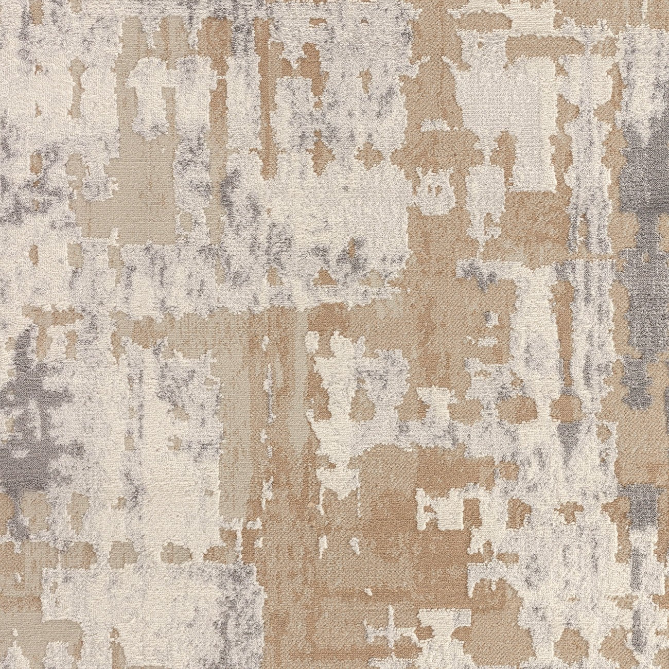 MARTINA Abstract Modern Marble Beige/White Area Rug Swatch
