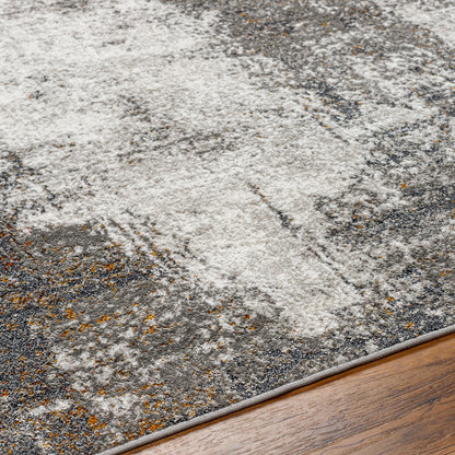 MAYLENE Abstract Modern Marble Charcoal Area Rug Texture