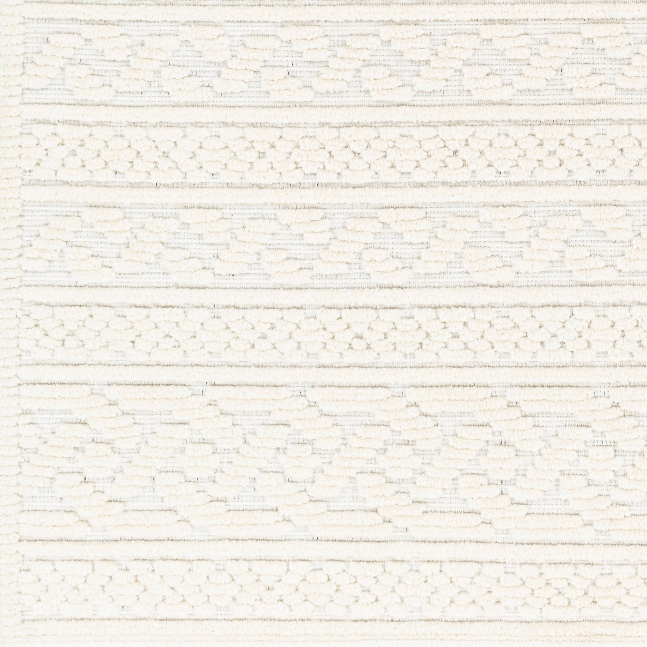 MEGHA FALLS Machine Washable Global Cream Area Rug Swatch