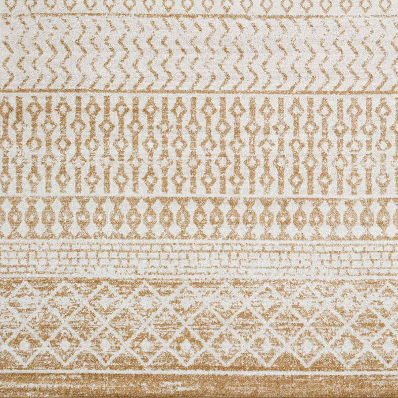 MILA Scandi Geometric Caramel Area Rug Swatch