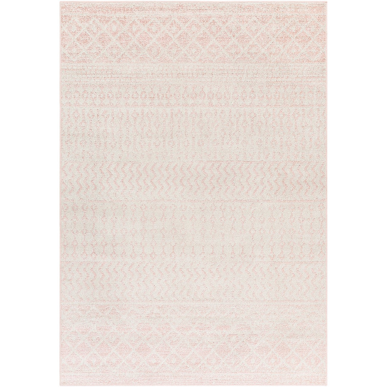 MILA Scandi Global Pink Area Rug Flat