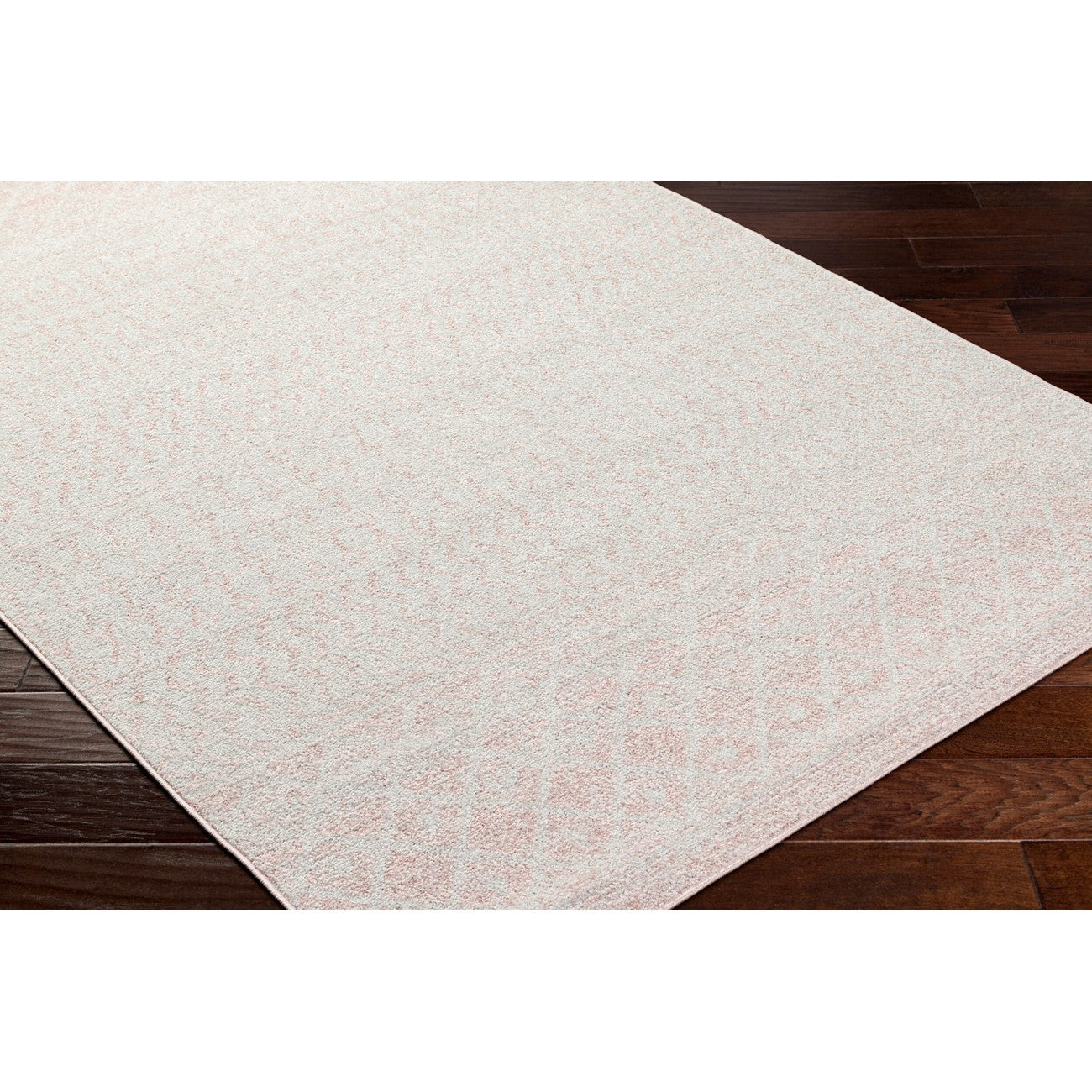 MILA Scandi Global Pink Area Rug Corner