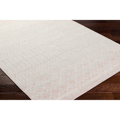 MILA Scandi Global Pink Area Rug Corner