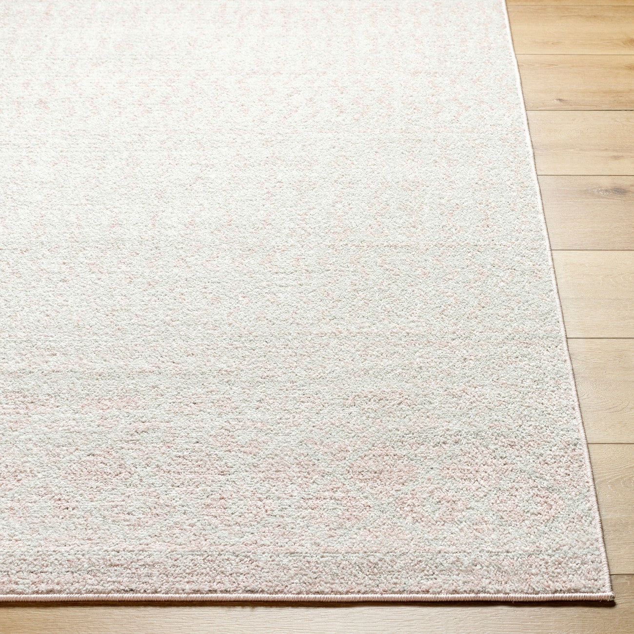 MILA Scandi Global Pink Area Rug Front