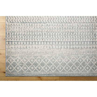 MILA Scandi Modern Boho Light Beige/Grey Area Rug Overhead