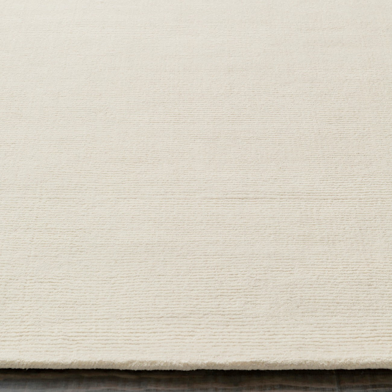 MITHILA Hand-Loomed Modern Wool Cream Area Rug Front