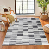 Vanya Scandi Modern Black Rug
