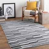 Vartika Scandi Modern Black Rug