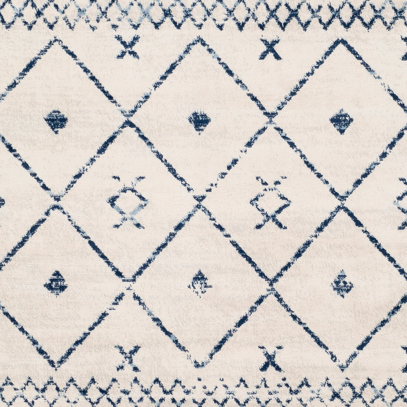 MYA Berber Modern Dark Blue Area Rug Swatch