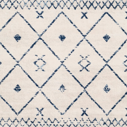 MYA Berber Modern Dark Blue Area Rug Swatch