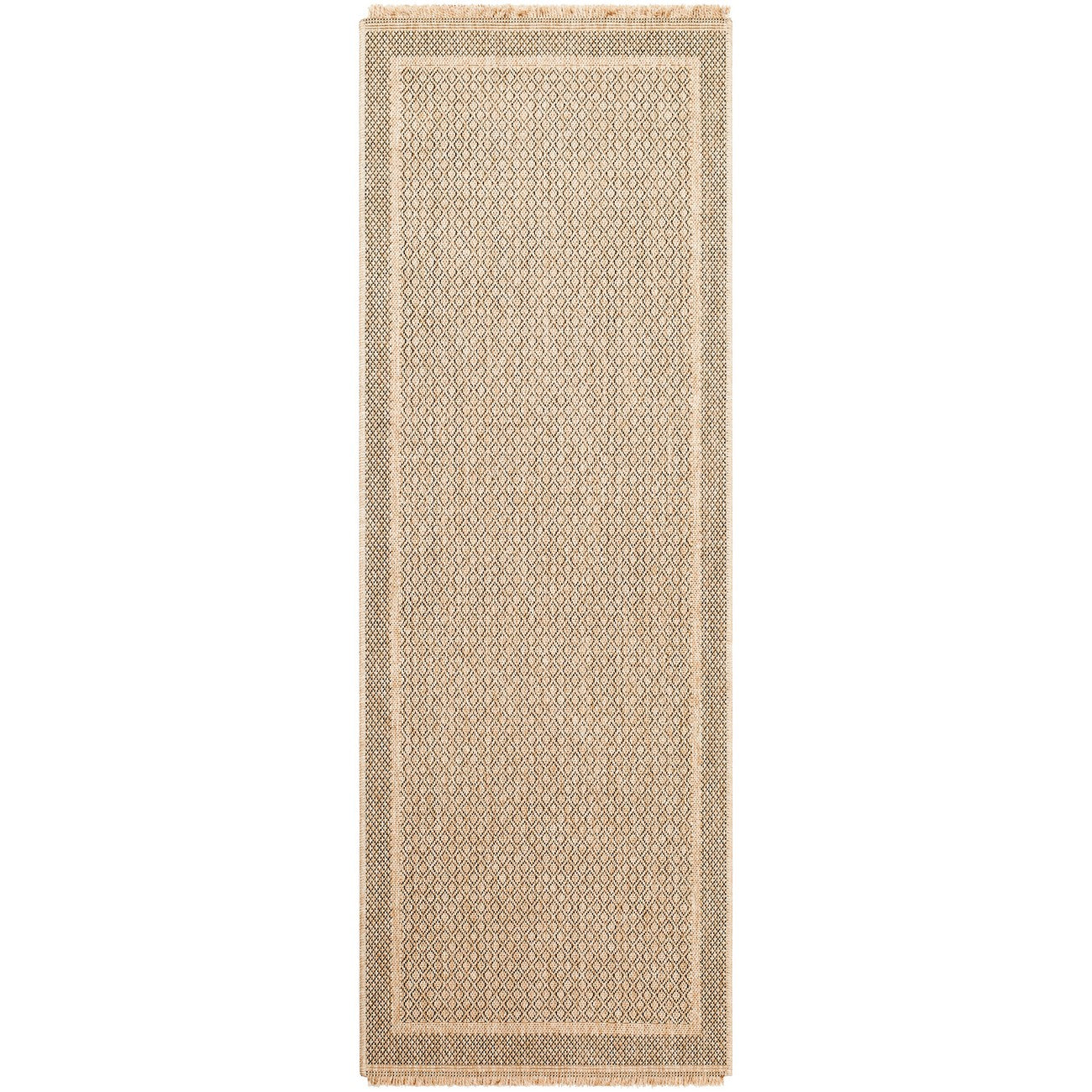 PENNY Indoor & Outdoor Cottage Jute-Look Beige Area Rug Flat