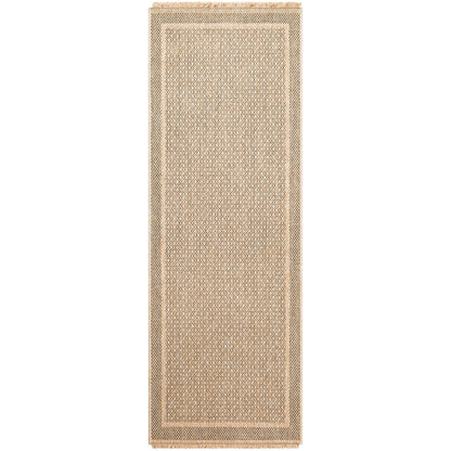PENNY Indoor & Outdoor Cottage Jute-Look Beige Area Rug Flat