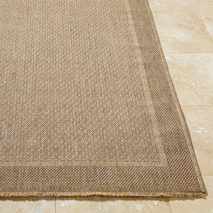 PENNY Indoor & Outdoor Cottage Jute-Look Beige Area Rug Front