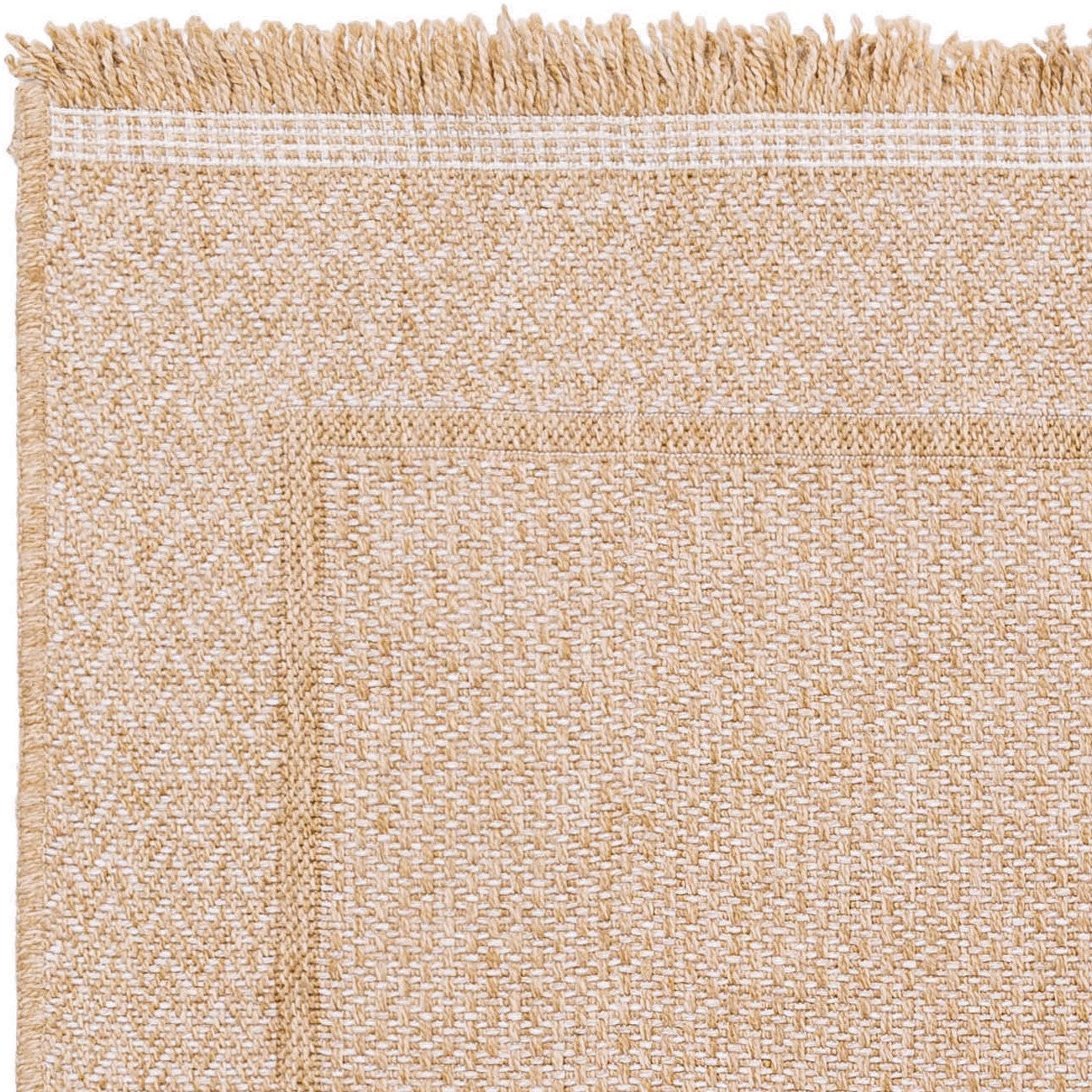 NIKKI Indoor & Outdoor Cottage Jute-Look Beige Area Rug Zoom