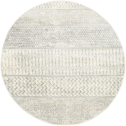 ADELE Scandi Geometric Silver Grey Area Rug Flat