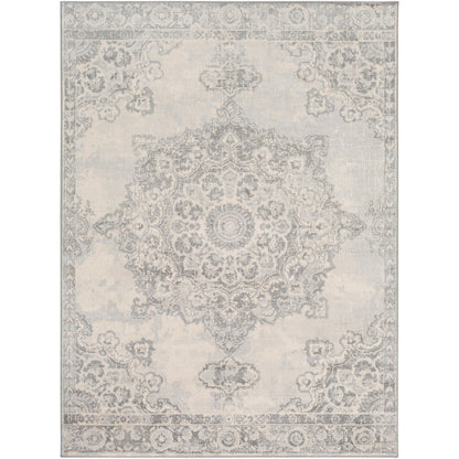 LOLA Vintage Traditional Oriental Boho Cream Area Rug Flat