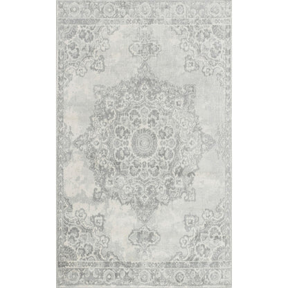 LOLA Vintage Traditional Oriental Boho Cream Area Rug Flat