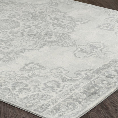 LOLA Vintage Traditional Oriental Boho Cream Area Rug Corner