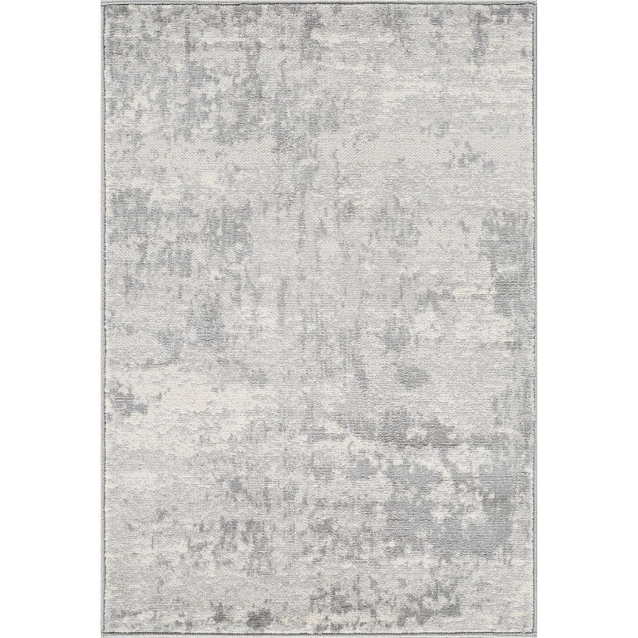 VICTOIRE Abstract Modern Marble Grey/Ivory Area Rug Flat